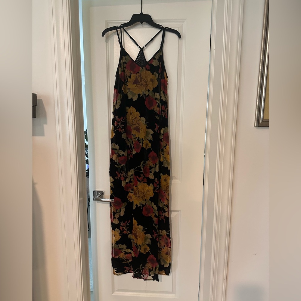 Band of gypsies, vintage floral burnout maxi